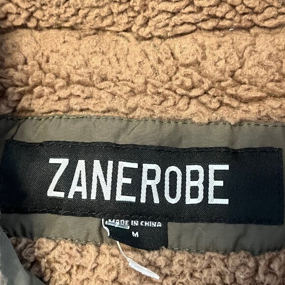 Zanerobe Quilted Light Puffer Jacket Green Outerwear Full Zip Mens Medium - Picture 5 of 9